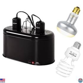B0cl4vvhz6 Reptizoo Reptile Heat Lamp Combo 100w Basking Spot And 26w Uva Uvb Compact Bulb