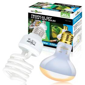 Cbl07 Reptizoo Reptile Heat Lamp Combo Pack 100w Uva Daylight Basking Spot Light H