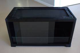 Rkf241212 Reptizoo 15 Gallon Reptile Terrarium - Black Tinted Ventilation/anti-escape Lid