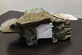 Reptology 030172041693 Shale Cave Hideaway Medium Resin 9x6x4in Nwt Penn Plax Reptiles Fish