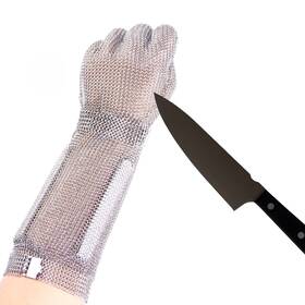 Rtaz22-022 Reton-ppe 15cm Long Chainmail Glove For Butcher Finger Protective Safety Work C