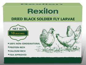 Rexilon 850027124537 10lb Dried Black Soldier Fly Larvae Pure 10 Pound Pack Of 1