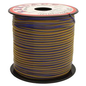 Lan100639 Rexlace Flat Plastic Lacing Duo Royal/golden Yellow 0.092 Inch Wide 0.035&