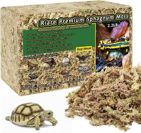 28375 Riare 2.2lb Premium Sphagnum Moss For Reptiles- 50 Quart Natural Reptile Dried Fo