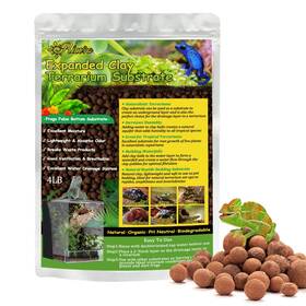 Riare 704090573979 4lbs Expanded Clay Balls Terrarium Substrate For Reptiles - 100% Organic Ligh