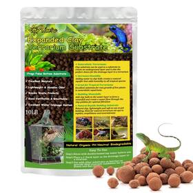 Riare 704090573986 10lbs Expanded Clay Balls Terrarium Substrate For Reptiles - 100% Organic