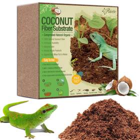 Riare 704090620888 10lbs Natural Coconut Fiber Substrate For Reptile- Premium Compressed