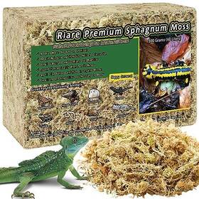 Riare 738812214895 1.1lb Premium Sphagnum Moss For Reptiles- 25 Quart Natural Reptile Dried Fo