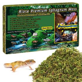 Reptiles-3.5oz Riare 3.5 Oz Premium Sphagnum Moss For Reptiles 4 Quart Natural Live Reptile