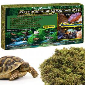 Reptiles-7oz Riare 7 Oz Premium Sphagnum Moss For Reptiles- 10 Quart Natural Live Reptile Bed