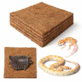 Rliguanrui 730763649382 6pack Natural Coconut Fiber Reptile Carpet 12x12 Inch Ecofriendly Terrarium