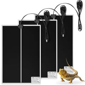 Yoj-roceei-0909 Roceei 3 Pcs Reptile Heat Mat 11x16.5 Inch 20w Heating Pad With Temperature