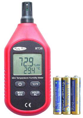 Rt36 Rocky Mars Temperature And Humidity Monitor Digital Hygrometer With Battery Low Ind