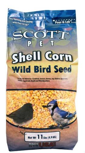Scott Pet 015958948229 Wild Bird Seed Shell Corn 11lbs
