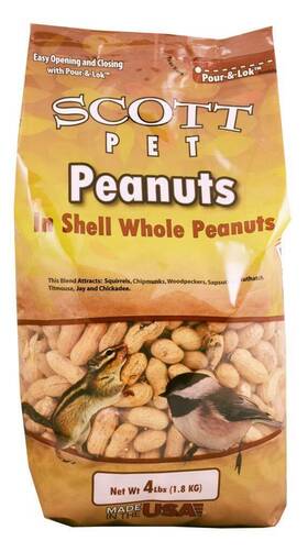 Scott Pet 015958964663 Wild Bird Whole Peanuts 4lbs