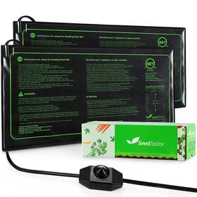 Seedfactor 371180332251 Met Certified 2 Pack Seedling Heat Mat Adjustable Temperature Wat