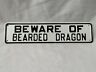 Sg102 Land Sea Beware Of Bearded Dragon Sign Crested Gecko Reptile Sg102 Land Sea Beware Of Bearded Dragon Sign Crested Gecko Reptile