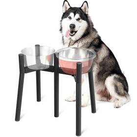 Shainfun 611419871947 Dog Bowl Stand For Large And Extra Dogs 2-in-1 Adjustable Elevated