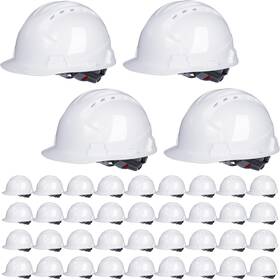 Shinymatch-fr1117d Shinymatch 40 Pcs 4 Pt. Suspension Hard Hat Bulk Safety Helmets Abs Construction Hardhat