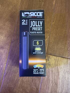 Sicce 011469977101 Jolly Preset 6 - Submersible Heater Watt Up To 1.6 Gal