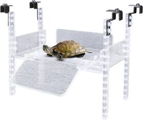 Wgpxj-1 Sikgfpn Adjustable Turtle Basking Platform Slip-resistant Ramp Transparent Ideal