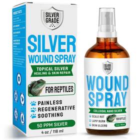 Silver Grade Woundreptiles 4 Reptile Wound Care Spray With For Wounds Cuts Scale Rot Burns