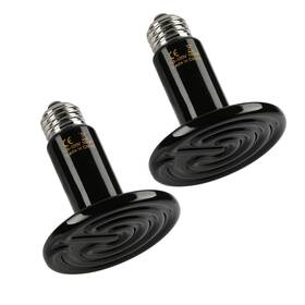 100w Simple Deluxe 198401000566 Ceramic Heat Emitter 2 Pack Reptile Lamp No Light Emi