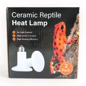 100w Simple Deluxe 198401012590 2 Pack Ceramic Heat Emitter Reptile Bulbs Lamp