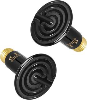 Simple Deluxe 744110971392 60w Ceramic Heat Emitter Reptile Lamp Bulb No Light Emitting