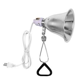 Simple Deluxe 840166207291 Clamp Lamp Light With 5.5 Inch Aluminum Reflector Up To 60 Watt 1-pack Silver