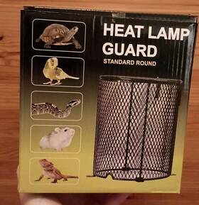 Simple Deluxe 840166237328 Reptile Heater Guard Protector Anti-scald Cover Mesh Cage Light Bulb Enclosure