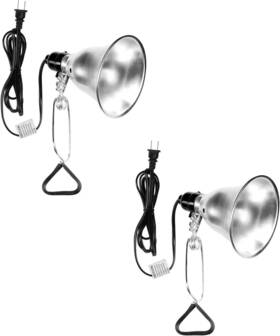 Simple Deluxe 840166270042 Clamp Lamp Light Socket With 5.5 Inch Aluminum Reflector Suit F