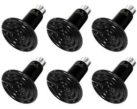 100w Simple Deluxe 840166273395 Heat Emitter Reptile Lamp Bulb No Light 6 Pack