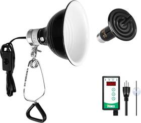 B09bngzrdq Simple Deluxe 50w Reptile Ceramic Heat Bulb Lamp 5.5 In And Mounting Clamp