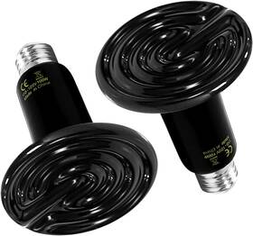 Ptcrhl100x2-a Simple Deluxe Reptile Heat Lamp 100w 2-pack Ceramic Emitter No Light Emitting Bulbs