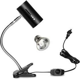 Ptdmltgoosedimretrctblb1 Simple Deluxe Reptile Lamp Fixture Holder Clamp Lengthened Adjustable Socket Spot Light Barrel