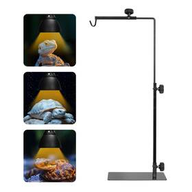 Ptstadmv2-a Simple Deluxe Reptile Light Stand Adjustable 16-32 Inch Floor Lamp Holder Metal