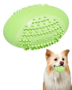 B29992 Sjpnvus Olive Squeaky Dog Chew Ball For Aggressive Chewers Interactive Fetch