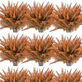 Fern0328 Slanc 24 Bundles Fall Artificial Boston Fern Plants Bushes Shrubs Greene