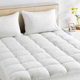 Sleep Zone 840199206322 Cotton Mattress Pad Twin Xl College Dorm Bedding Soft Fluffy Cott