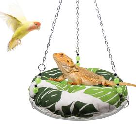 Slepceub 767136216759 11.8in Reptile Bed Hammock Swing Hanging Lizard Toy Lizar