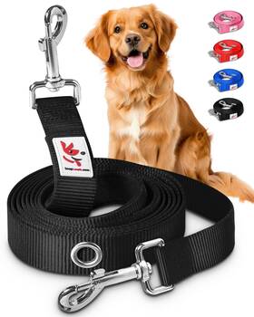 Snapleash 746211027503 Hands Free Dog Leash Training Lead Double Snap Grommet Adjustable Large 1 Inch X