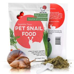 Snout And Shell 850040242447 Vegetable Flavored Pet Land Snail Food - Tasty High-protein Cal