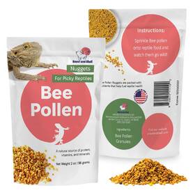 Snout And Shell 850072111100 Bee Pollen Nuggets For Reptiles Natural Supplement Bearded Dragons