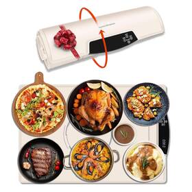 Nk-0722 Spoonlemon Electric Food Warming Mat Full-surface Silicone Warmer Heating Pad With