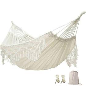Stageya 549467169944 Boho Hammock - Large Double Deluxe Swing Bed With Carry Bag... Fast Ship