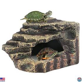 B08h8nf2jk Stanley Turtles Basking Platform And Hiding Cave For Aquatic Frogs Newts