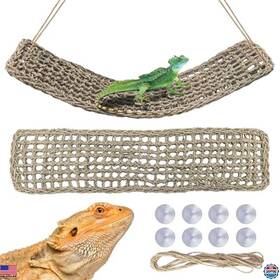 B0cj98pj8l Stanley 2 Bearded Dragon Hammocks 30 Inch X7 - Reptile Climbing Habitat Accessories