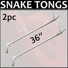 Stg36x2 Unbranded 2pc 36 Reptile Snake Tongs Grabber Catcher Pro Herp Handling Tools Steel Shaft