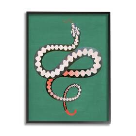 Stupell Industries 196216467161 Flexible Viper Symbol Snake Reptile Vivid Portrait Design By Grace Popp